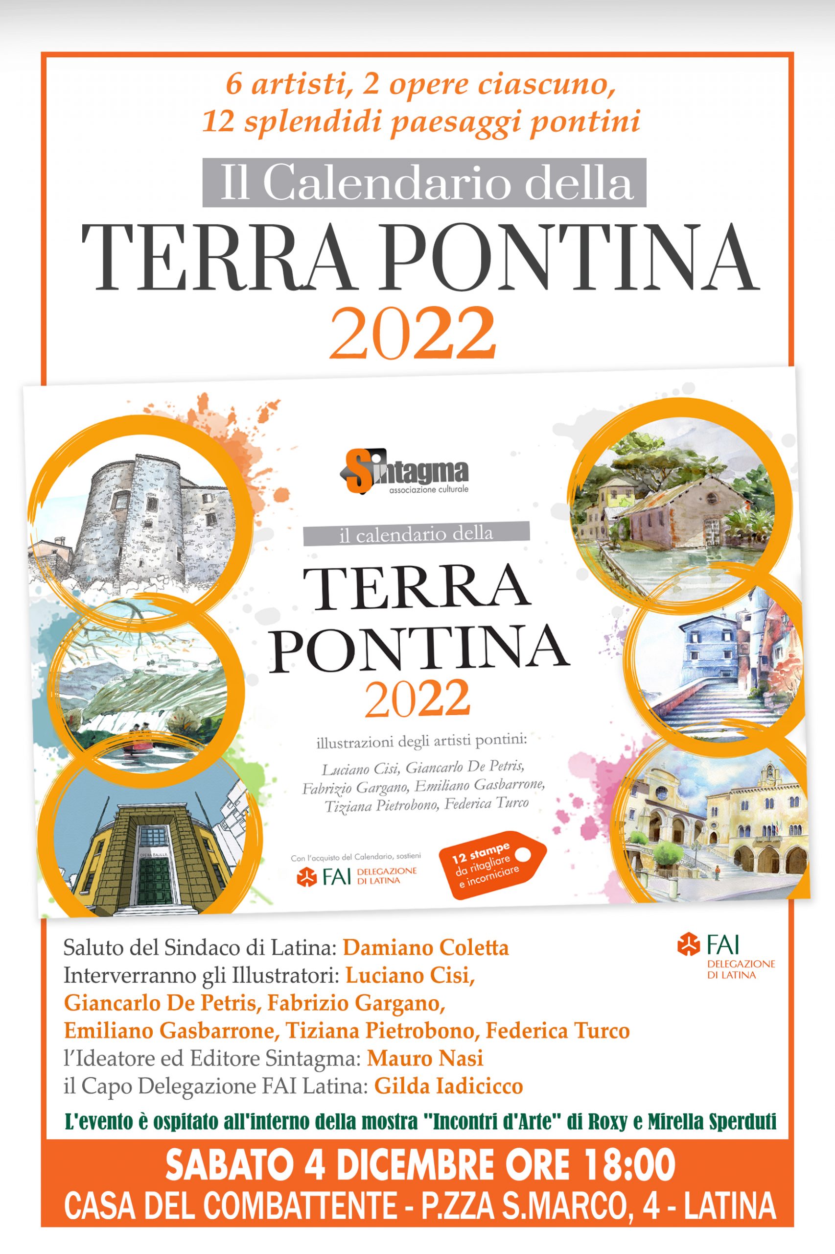 Calendario della Terra Pontina 2022