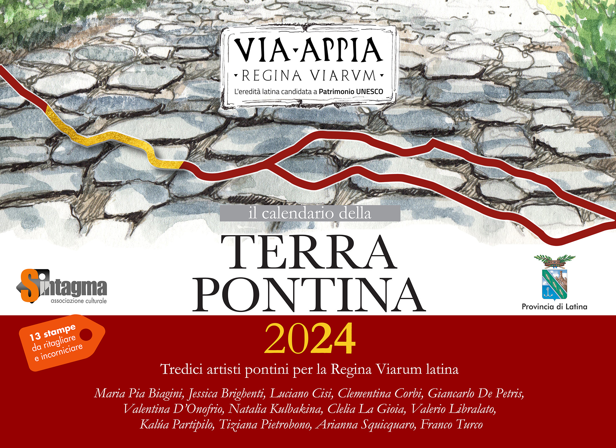 Calendario Terra Pontina 2024 - Via Appia Regina Viarum